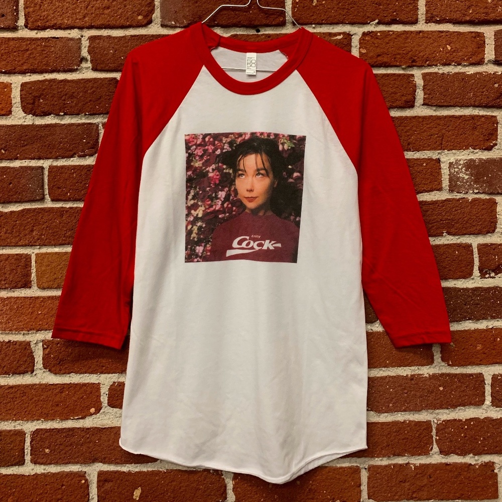 Bjork Red/White Raglan T-shirt